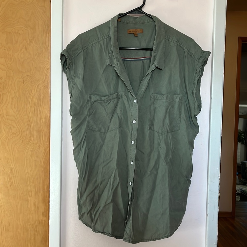 Button up green shirt